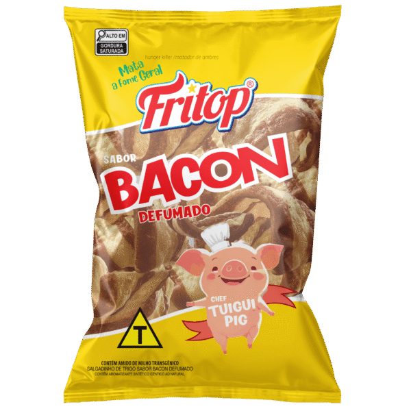 Bacon Listrado 60g - Pacote c/ 10 un - Fritop