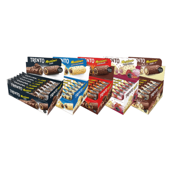 Chocolate com Waffer Massimo - Display c/ 15 un - Trento