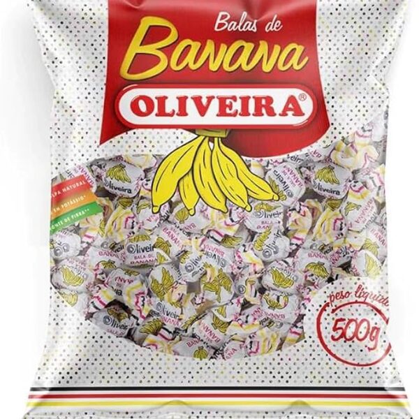 Bala Mastigável de Banana 500g - Oliveira