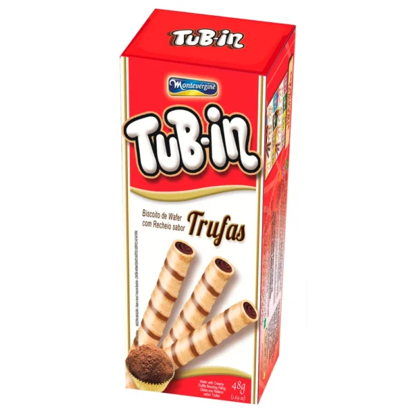 Biscoito Wafer Tubin 48g - Santa Helena